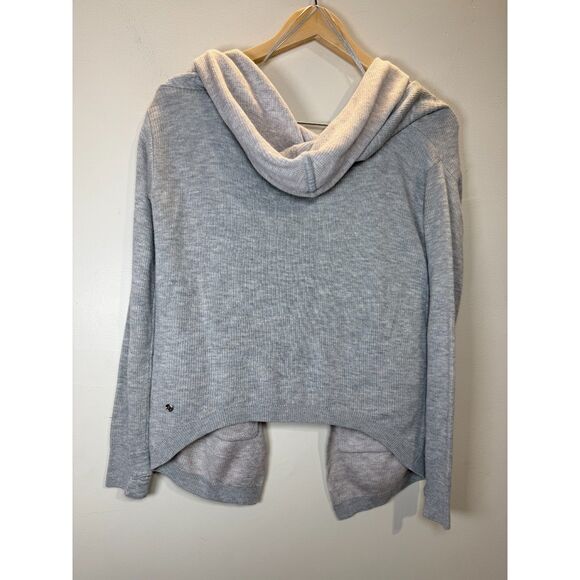 Lululemon Athletica Women's Size 2 Gray Cabin Yogi Wrap Cardigan Open Front - Picture 6 of 8